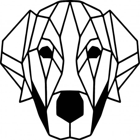 STYLESA modern wall painting dog made of plywood PR0229 HAFFF black STYLESA modern wall painting dog made of plywood PR0229 HAFFF black