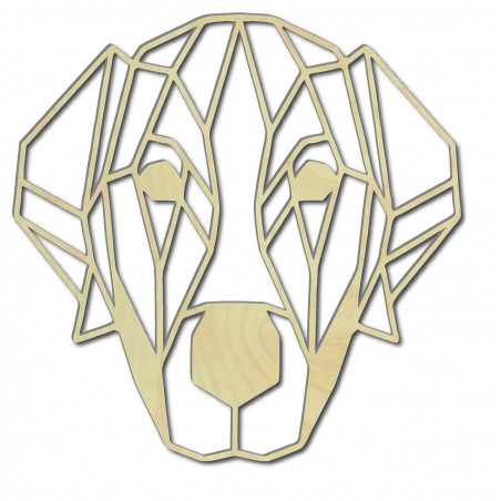 STYLESA modern wall painting dog made of plywood PR0229 HAFFF black STYLESA modern wall painting dog made of plywood PR0229 HAFFF black