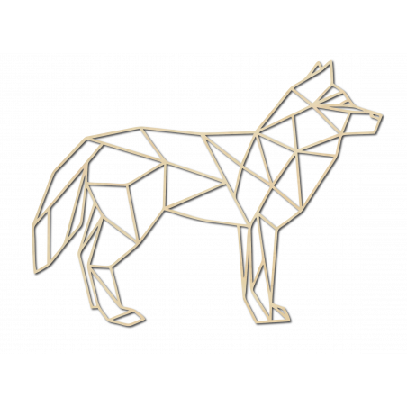 STYLESA carved plywood wall painting wolf PR0231 black STYLESA carved plywood wall painting wolf PR0231 black
