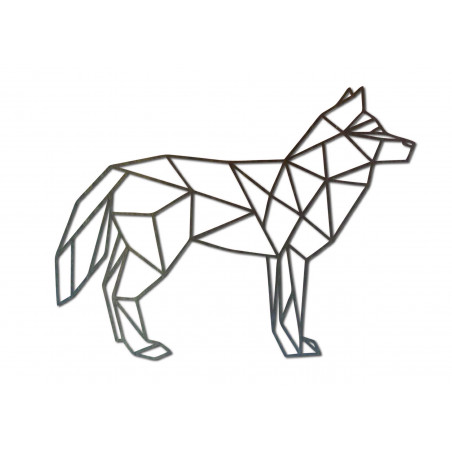STYLESA carved plywood wall painting wolf PR0231 black STYLESA carved plywood wall painting wolf PR0231 black