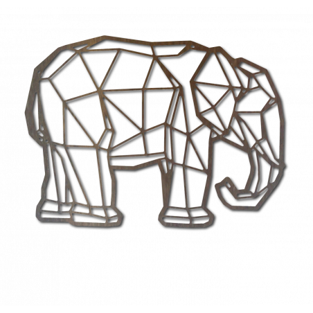 STYLESA Wooden image on plywood elephant PR0239 black STYLESA Wooden image on plywood elephant PR0239 black