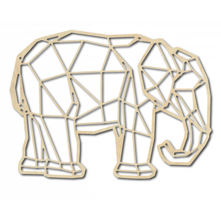 STYLESA Wooden image on plywood elephant PR0239 black STYLESA Wooden image on plywood elephant PR0239 black