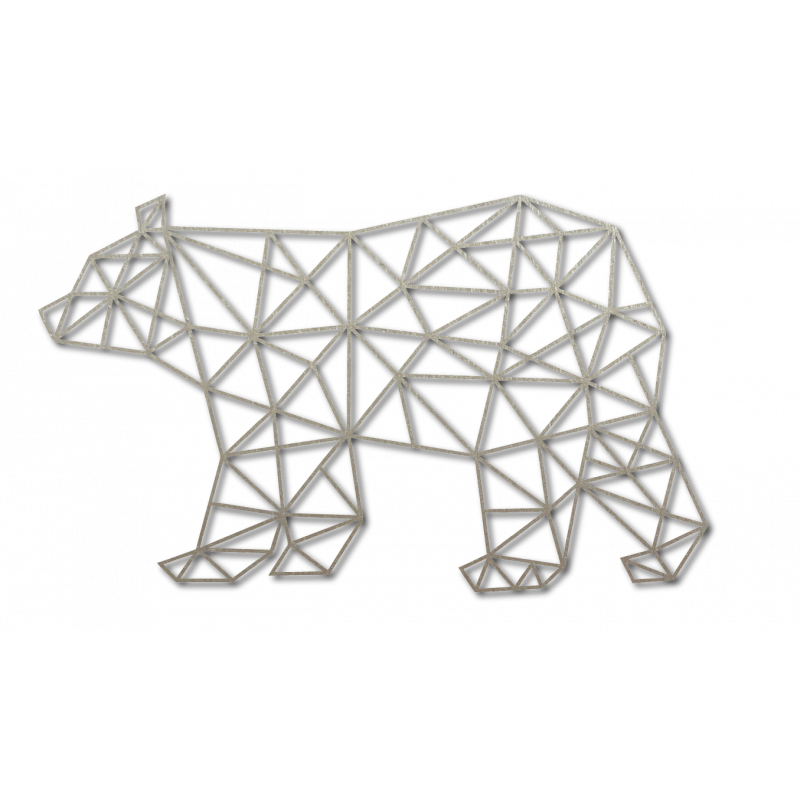 SENTOP Carved picture on the wall of a bear PR0241 black