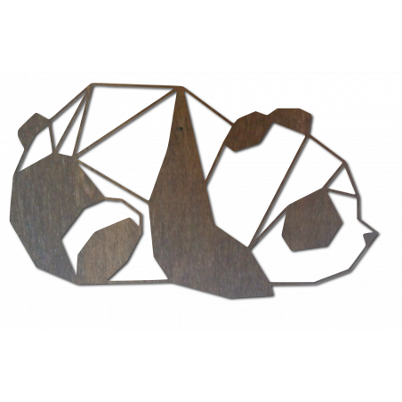 brown panda wall painting brown panda wall painting