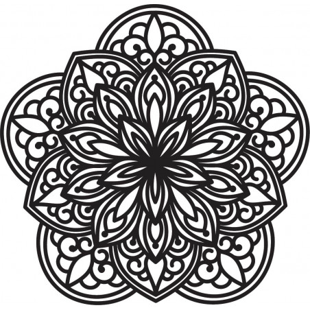 Magic mandala on the wall