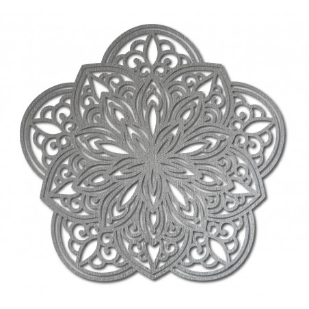 Flower Carved Mandala Wooden Plywood Wall Picture