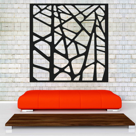 Carved wooden picture for wall made of plywood ornament