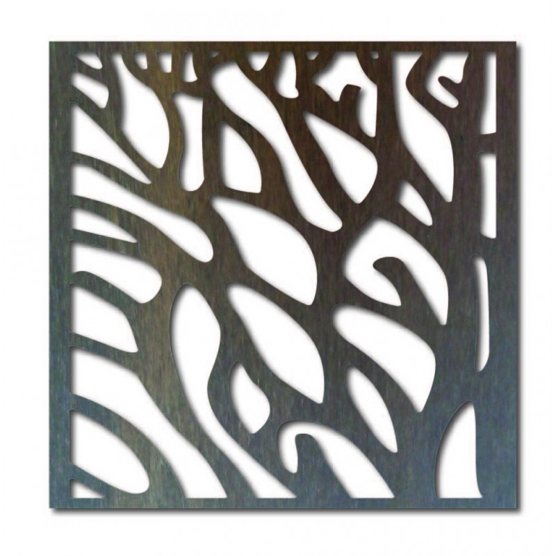 Carved picture on the wall of a wooden plywood a tree