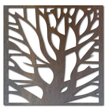 Carved picture on the wall of a wooden plywood HORLAT