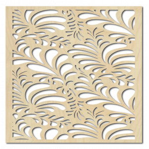 Carved wooden plywood wall picture flower LUPENE 2