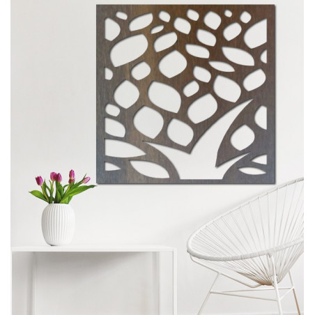 Carved picture on the wall of a wooden plywood   flower LUSEKOJ