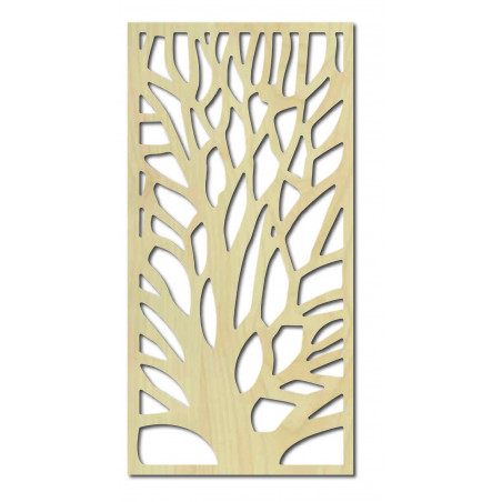 Wall painting carved from plywood tree GUTE