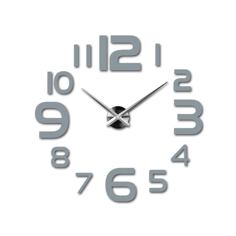 Large wall clock - modern 3D adhesive wall clock. Wall clocks for the kitchen and wall clocks for the living room!