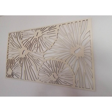 Abstract wooden picture on a wall sticker  made of plywood 3D Abstract wooden picture on a wall sticker  made of plywood 3D