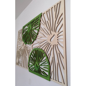 Carved wooden plywood picture tree original poplar 2