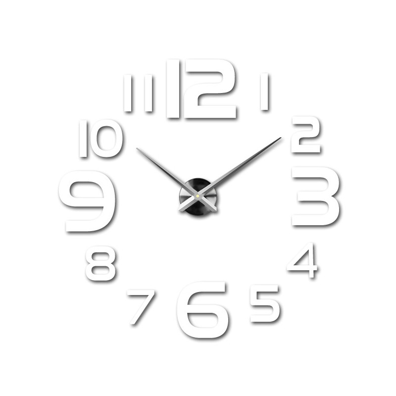 Large wall clock - modern 3D adhesive wall clock. Wall clocks for the kitchen and wall clocks for the living room!