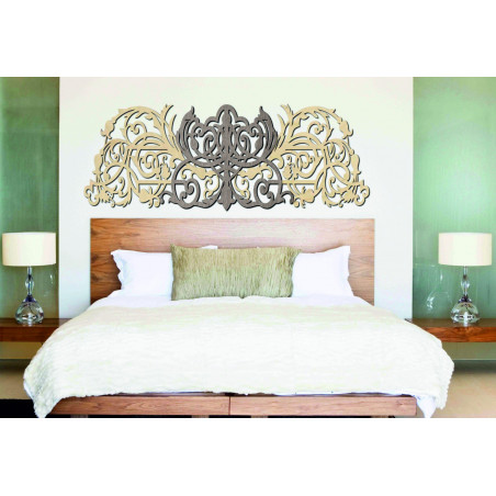 3D Carved image from wooden plywood back Poplar