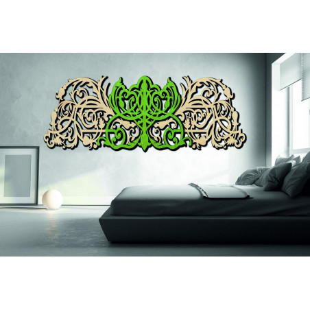 3D Carved image from wooden plywood back Poplar