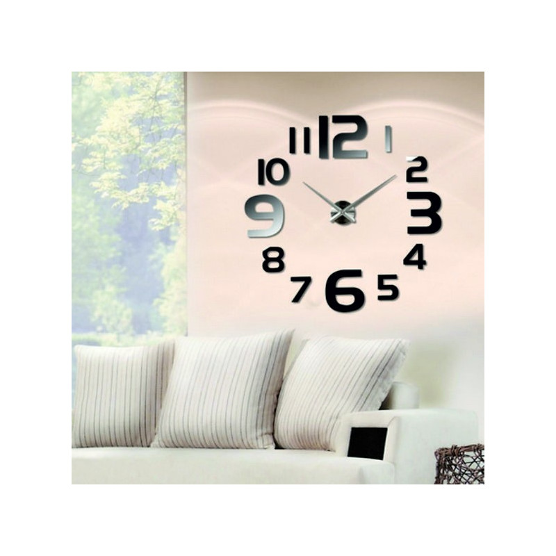 Large wall clock - modern 3D adhesive wall clock. Wall clocks for the kitchen and wall clocks for the living room!