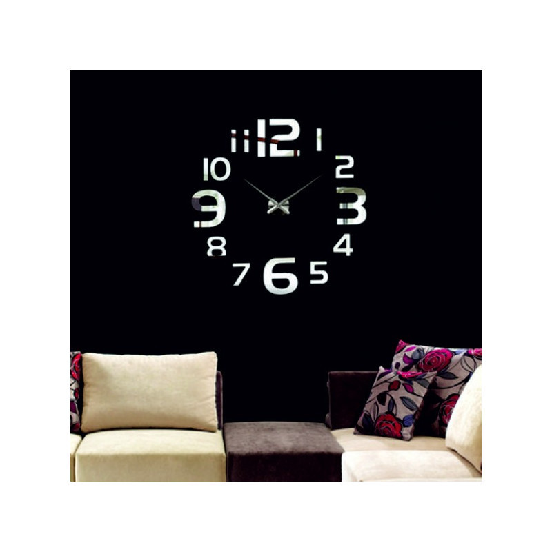 Large wall clock - modern 3D adhesive wall clock. Wall clocks for the kitchen and wall clocks for the living room!