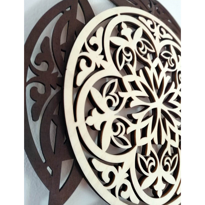 Captivating wall picture made of wooden plywood HAFFRA