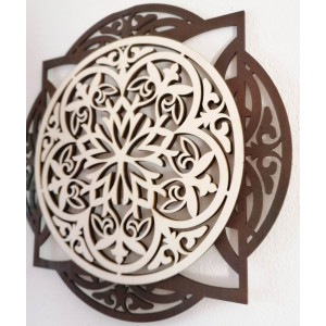 Captivating wall picture made of wooden plywood HAFFRA 2