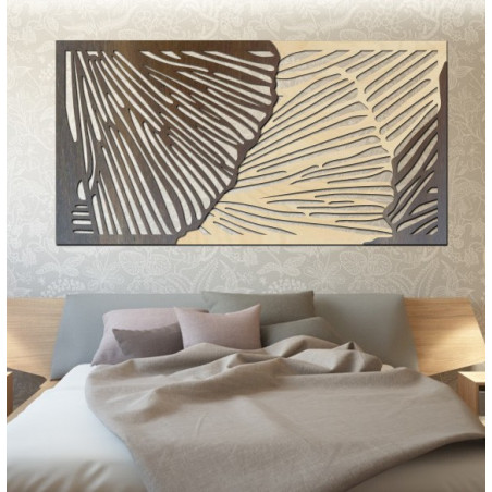 Tasteful 3D wall picture made of plywood