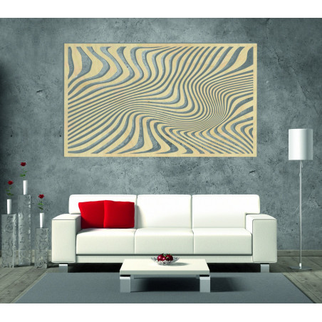 Magical wall picture made of wooden plywood Magical wall picture made of wooden plywood