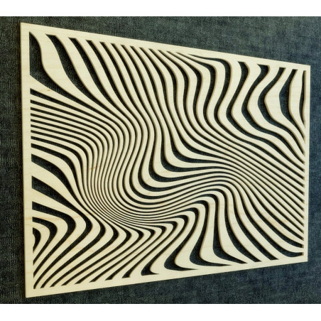 Magical wall picture made of wooden plywood Magical wall picture made of wooden plywood