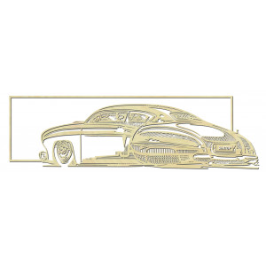Nostalgic wooden picture on the wall car - FÁRO 2