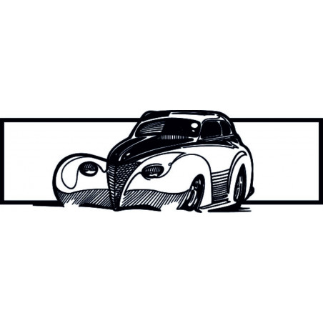 Large black painting on the wall car Large black painting on the wall car