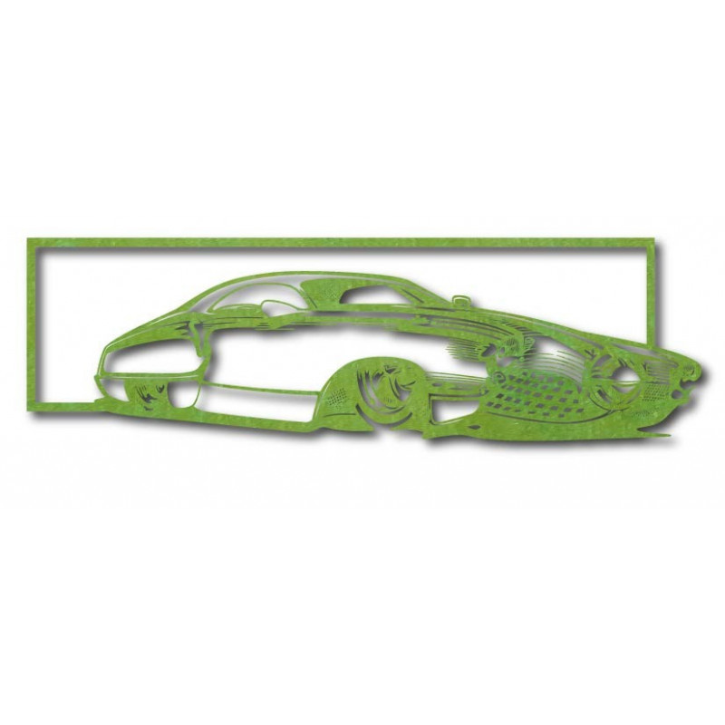 Exclusive picture on the wall of a car made of...