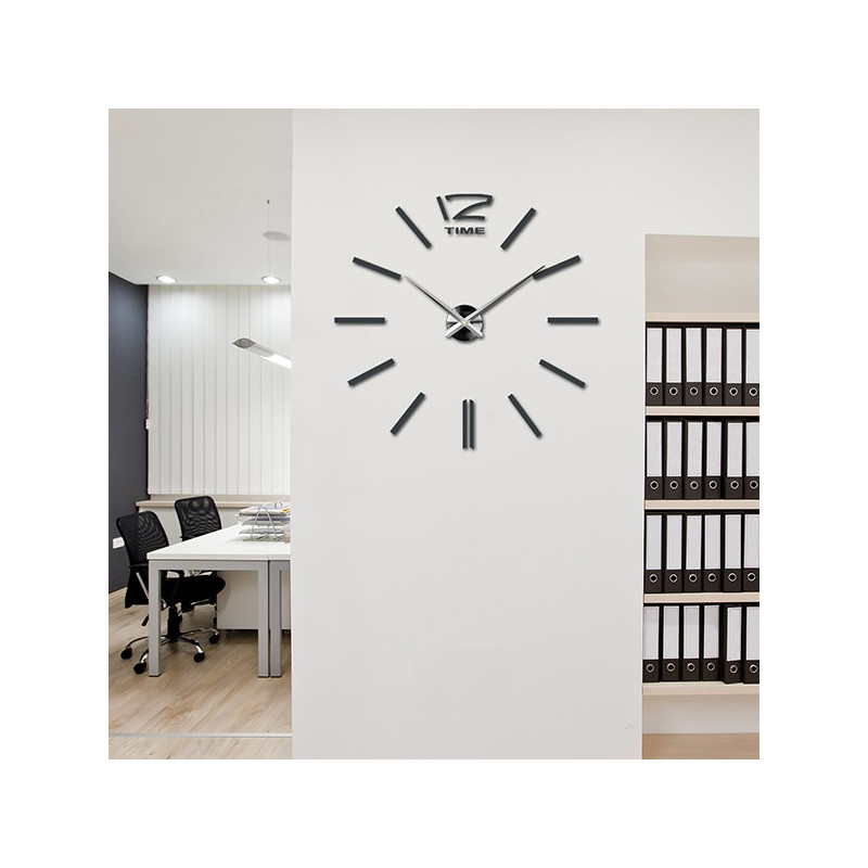 Large wall clock - modern 3D adhesive wall clock. Wall clocks for the kitchen and wall clocks for the living room!