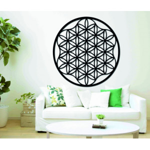 Mandala painting on the wall made of plywood up to 120 cm