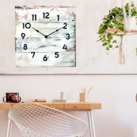 Clock made of solid wood